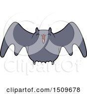 Poster, Art Print Of Spooky Cartoon Bat