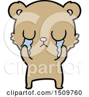 Poster, Art Print Of Crying Cartoon Bear