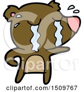 Cartoon Crying Bear