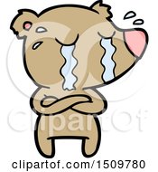 Cartoon Crying Bear