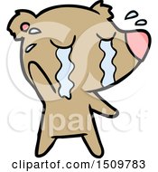 Cartoon Crying Bear