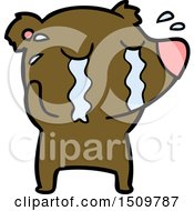 Cartoon Crying Bear