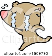 Cartoon Crying Bear