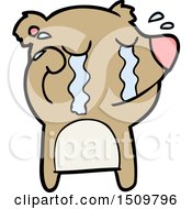 Cartoon Crying Bear