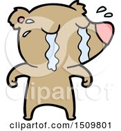 Cartoon Crying Bear