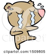 Cartoon Crying Bear