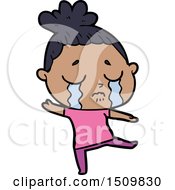 Cartoon Crying Woman
