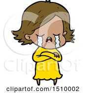 Poster, Art Print Of Cartoon Girl Crying