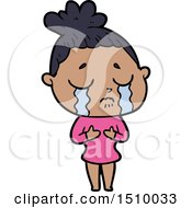 Cartoon Crying Woman