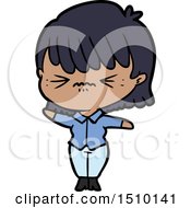 Annoyed Cartoon Girl