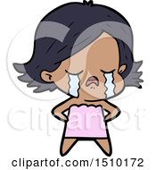 Cartoon Girl Crying