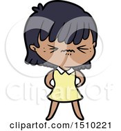 Poster, Art Print Of Annoyed Cartoon Girl