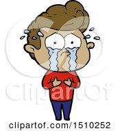 Poster, Art Print Of Cartoon Crying Man