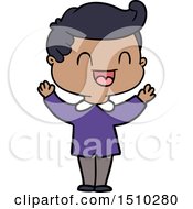 Poster, Art Print Of Cartoon Happy Man