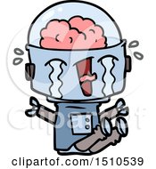 Cartoon Crying Robot