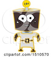 Poster, Art Print Of Happy Energized Cartoon Robot