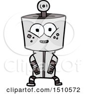 Happy Cartoon Robot