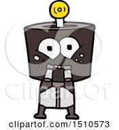 Happy Cartoon Robot