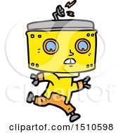 Poster, Art Print Of Cartoon Robot Running