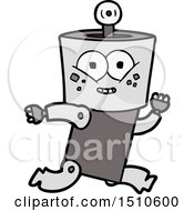 Happy Cartoon Robot