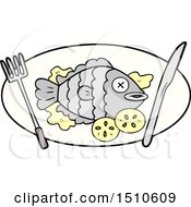 Cooked Fish Cartoon