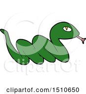 Poster, Art Print Of Cartoon Slithering Snake