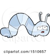 Cartoon Tired Caterpillar