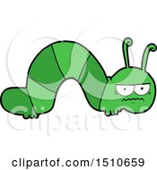 Cartoon Grumpy Caterpillar