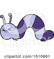 Cartoon Angry Caterpillar