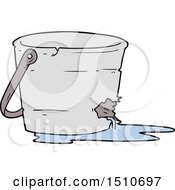 Broken Bucket Cartoon