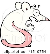 Poster, Art Print Of Cartoon Frightened Mouse