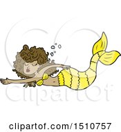 Poster, Art Print Of Cartoon Mermaid