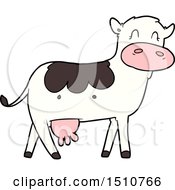 Poster, Art Print Of Cartoon Dairy Cow