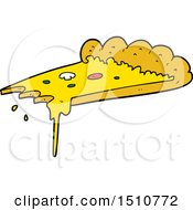Cartoon Slice Of Pizza by lineartestpilot