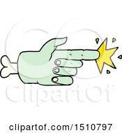 Poster, Art Print Of Cartoon Zombie Hand Pointing