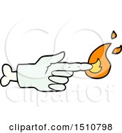 Cartoon Zombie Hand Pointing