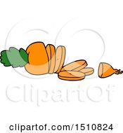 Poster, Art Print Of Cartoon Carrot Chopped