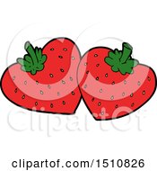 Poster, Art Print Of Cartoon Strawberries