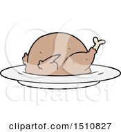 Cartoon Cooked Turkey by lineartestpilot