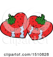 Poster, Art Print Of Cartoon Strawberries