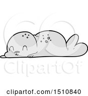 Poster, Art Print Of Cute Cartoon Seal Pup