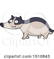 Poster, Art Print Of Cartoon Friendly Badger