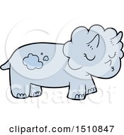 Cartoon Triceratops by lineartestpilot