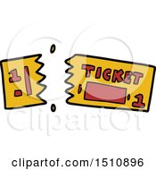 Cartoon Ticket by lineartestpilot