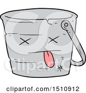 Kicked The Bucket Cartoon by lineartestpilot
