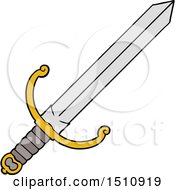 Cartoon Sword by lineartestpilot