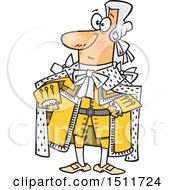 Poster, Art Print Of Cartoon King George In A Yellow Outfit