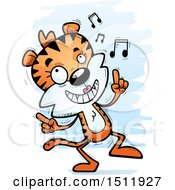 Poster, Art Print Of Happy Dancing Female Tiger