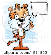 Poster, Art Print Of Happy Talking Female Tiger
