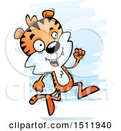 Poster, Art Print Of Running Male Tiger